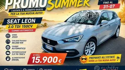 Usata Seat Leon Business 150 CV (110 kW) 2023 Argento Station wagon
