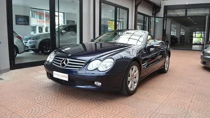 Usata Mercedes SL500 306 CV (225 kW) 2002 Blu Cabrio