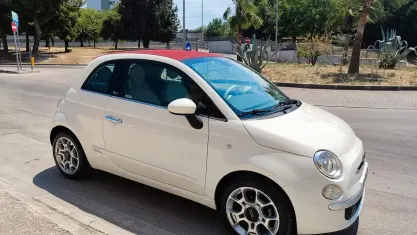 Usata Fiat 500 Lounge 69 CV (50 kW) 2016 Bianco Cabrio