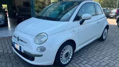 Usata Fiat 500 Lounge 69 CV (50 kW) 2009 Bianco Cabrio