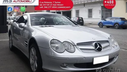 Usata Mercedes SL500 306 CV (225 kW) 2002 Argento Cabrio