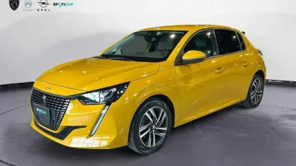 Usata Peugeot 208 Allure 101 CV (74 kW) 2021 Giallo Utilitaria