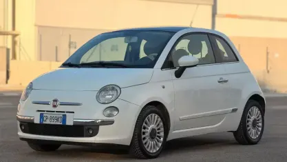 Usata Fiat 500 Lounge 69 CV (50 kW) 2009 Bianco Cabrio