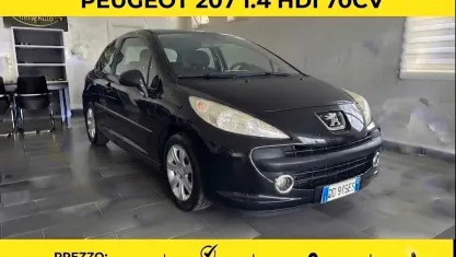 Usata Peugeot 207 68 CV (50 kW) 2007 Nero Berlina