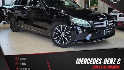 Usata Mercedes C220 Business 194 CV (142 kW) 2019 Nero Station wagon