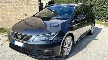 Usata Seat Leon ST XCELLENCE 131 CV (96 kW) 2020 Blu Station wagon