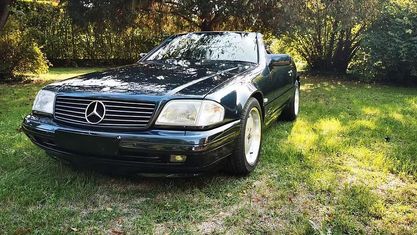 Usata Mercedes SL280 AMG 194 CV (142 kW) 1996 Blu Cabrio