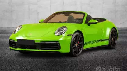 Usata Porsche 911 Carrera 4S Cabriolet 450 CV (330 kW) 2019 Verde Cabrio