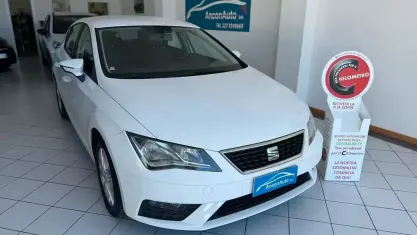 Usata Seat Leon Business 110 CV (80 kW) 2017 Bianco Berlina
