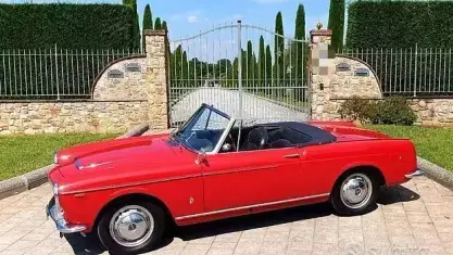Usata Fiat 1200 101 CV (74 kW) 1960 Rosso Cabrio