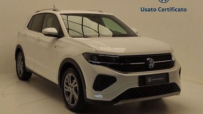 Käytetty VW T-Cross R-line 116 HP (85 kW) 2024 Valkoinen Katumaasturi