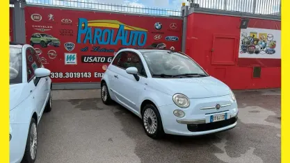 Usata Fiat 500 Lounge 69 CV (50 kW) 2009 Blu Cabrio