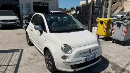 Usata Fiat 500C Lounge 69 CV (50 kW) 2009 Bianco Cabrio