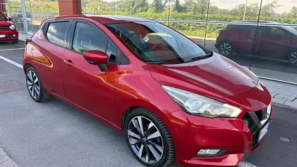 Usata Nissan Micra Tekna 90 CV (66 kW) 2019 Rosso Utilitaria