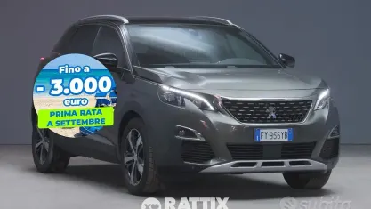 Usata Peugeot 3008 GT-line 131 CV (96 kW) 2019 Grigio amazonite SUV