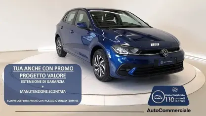 Usata VW Polo Life 95 CV (69 kW) 2023 Blu Utilitaria