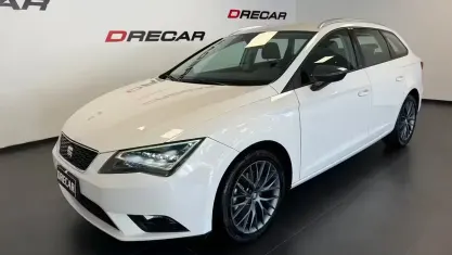 Usata Seat Leon ST CONNECT 110 CV (80 kW) 2016 Bianco Station wagon