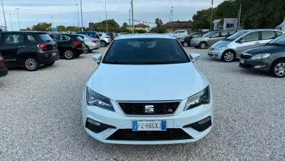 Usata Seat Leon ST Black Edition 131 CV (96 kW) 2020 Bianco Station wagon