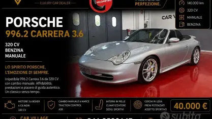Usata Porsche 911 Carrera Cabriolet 320 CV (235 kW) 2003 Grigio Cabrio