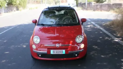Usata Fiat 500 Lounge 95 CV (69 kW) 2009 Rosso Cabrio
