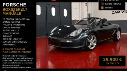 Usata Porsche Boxster 245 CV (180 kW) 2007 Grigio Cabrio
