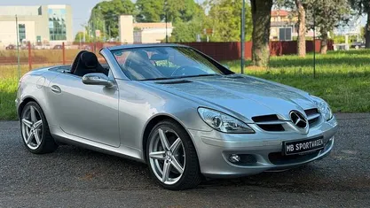 Usata Mercedes SLK350 272 CV (200 kW) 2004 Grigio Cabrio