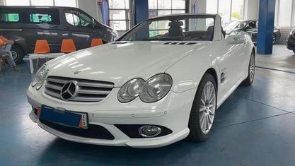 Gebraucht Mercedes SL500 AMG 387 PS (284 kW) 2006 Weiß Cabrio