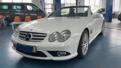 Usata Mercedes SL500 AMG 387 CV (284 kW) 2006 Bianco Cabrio
