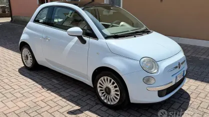 Usata Fiat 500 Lounge 75 CV (55 kW) 2009 Bluazzurro Cabrio
