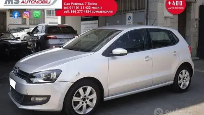 Usata VW Polo Highline 90 CV (66 kW) 2010 Argento Utilitaria