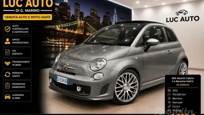 Usata Abarth 500C 140 CV (102 kW) 2012 Grigio Cabrio