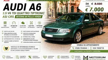 Usata Audi A6 Comfort 150 CV (110 kW) 1998 Verde Berlina