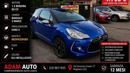 Usata Citroën DS3 82 CV (60 kW) 2013 Blu Coupé