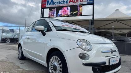 Usata Fiat 500 Lounge 75 CV (55 kW) 2009 Bianco Cabrio