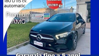 Usata Mercedes A180 Premium 116 CV (85 kW) 2021 Nero Berlina