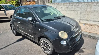 Usata Fiat 500 Lounge 75 CV (55 kW) 2009 Nero Cabrio