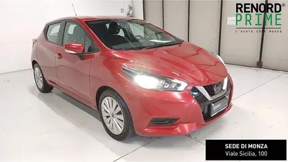 Usata Nissan Micra Acenta 92 CV (67 kW) 2021 Rosso Berlina