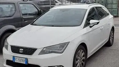 Usata Seat Leon 110 CV (80 kW) 2016 Bianco Berlina
