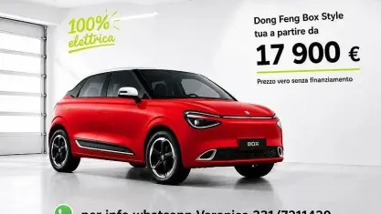 Nuova DongFeng Box 69 kW (95 CV) 2026 Rosso Utilitaria