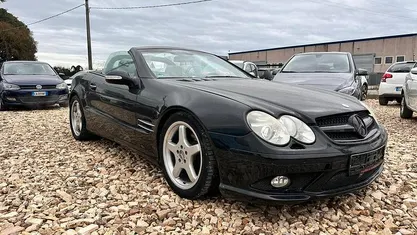 Usata Mercedes SL350 244 CV (179 kW) 2003 Nero Cabrio