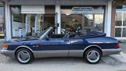 Usata Saab 900 Cabriolet 141 CV (103 kW) 1992 Blu Cabrio