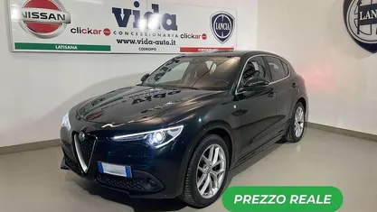Usata Alfa Romeo Stelvio Ti 209 CV (153 kW) 2021 Verde visconti SUV