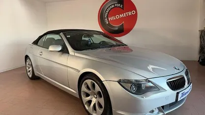 Usata BMW 645 Cabriolet Efficient Dynamics 333 CV (244 kW) 2004 Argento Cabrio