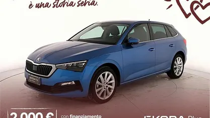 Usata Skoda Scala Style 90 CV (66 kW) 2021 Blu race metallizzato Utilitaria
