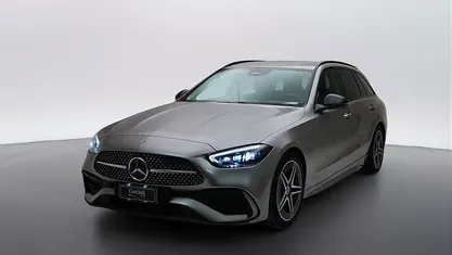 Usata Mercedes C300e Premium Plus 265 CV (194 kW) 2022 Argento mojave metallizzato Station wagon