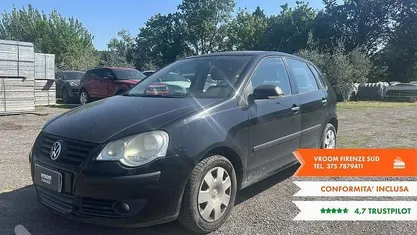 Usata VW Polo Trendline 54 CV (39 kW) 2007 Nero Utilitaria