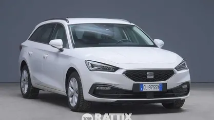 Usata Seat Leon Business 110 CV (80 kW) 2022 Bianco Berlina