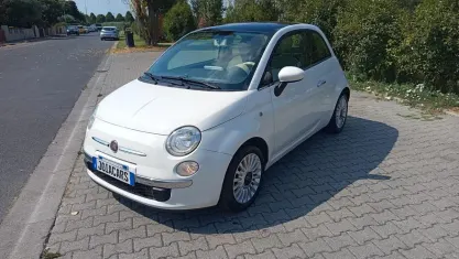 Usata Fiat 500 Lounge 69 CV (50 kW) 2009 Bianco Cabrio