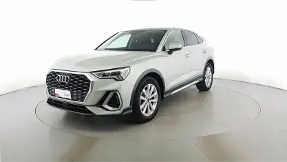 Usata Audi Q3 Sportback S-Line 150 CV (110 kW) 2021 Argento rugiada met SUV
