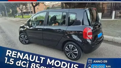Usata Renault Modus 85 CV (62 kW) 2009 Nero Monovolume